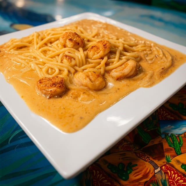 Shrimp Pasta Chipotle.